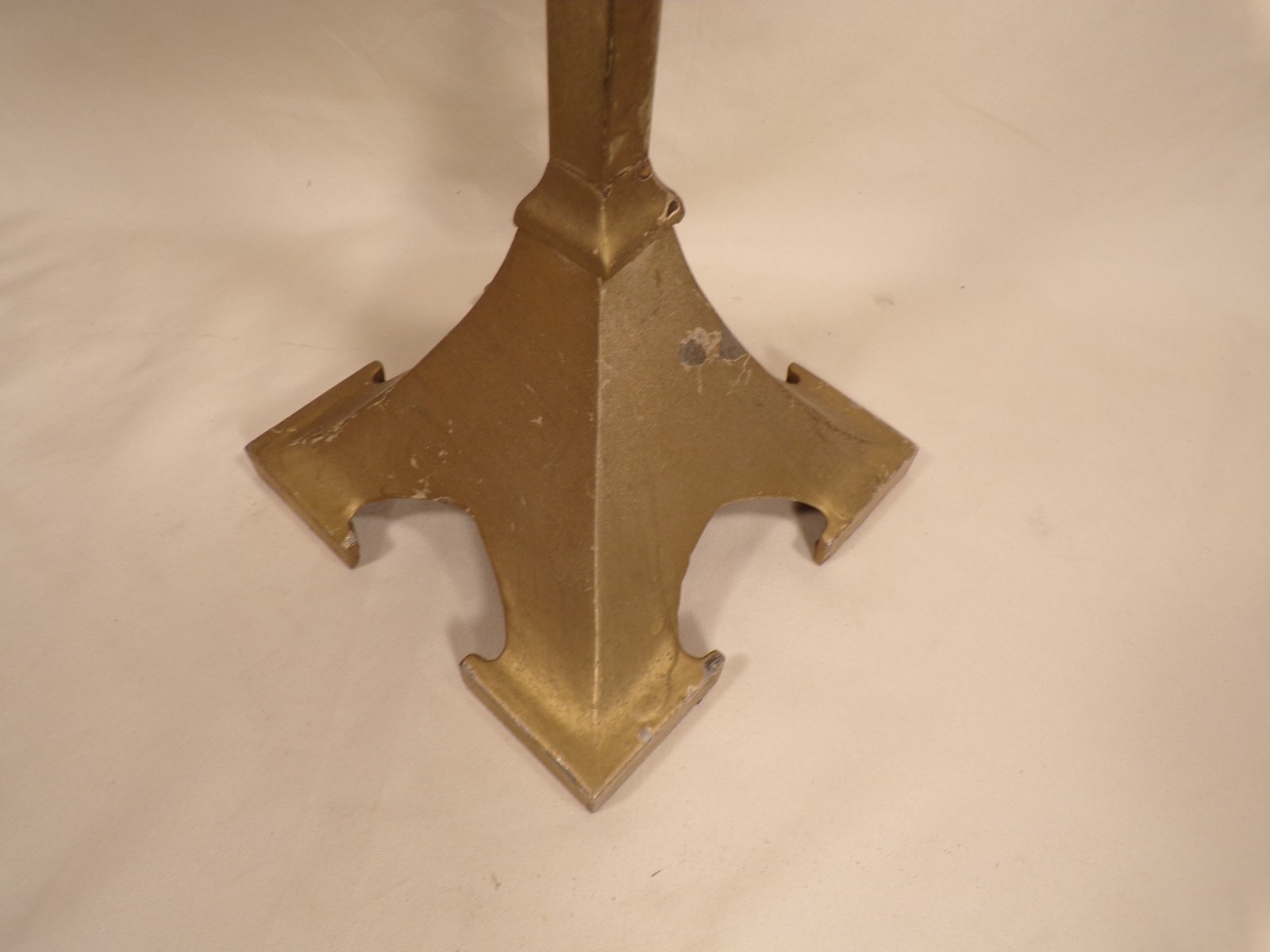 Antique Curtis Leger Fixture Co Chicago Cast Iron Store Display Stand Base