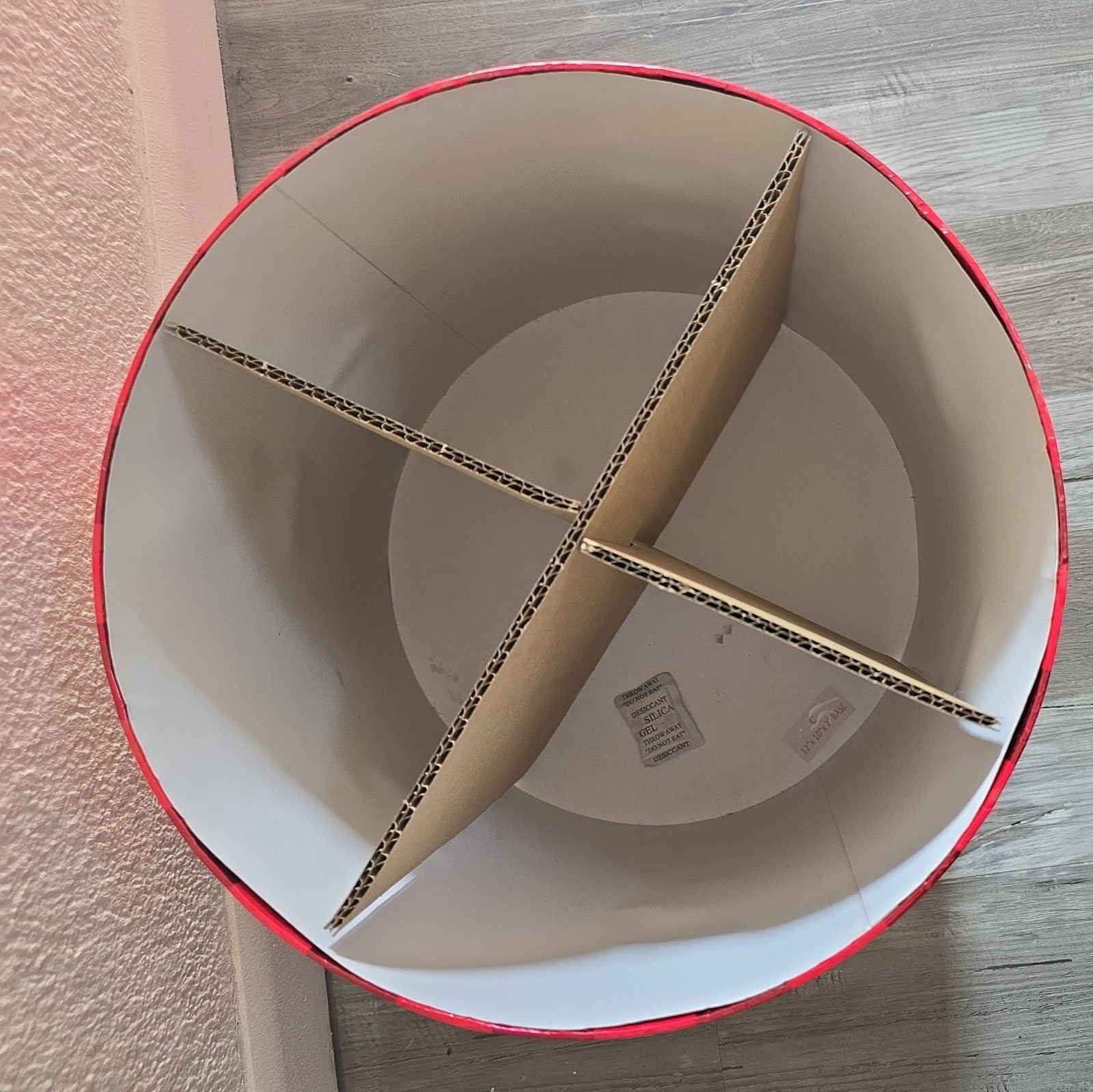 Vintage 2000’s Victoria’s Secret XL Pink Red Stripe Store Hat Box Display 12×10