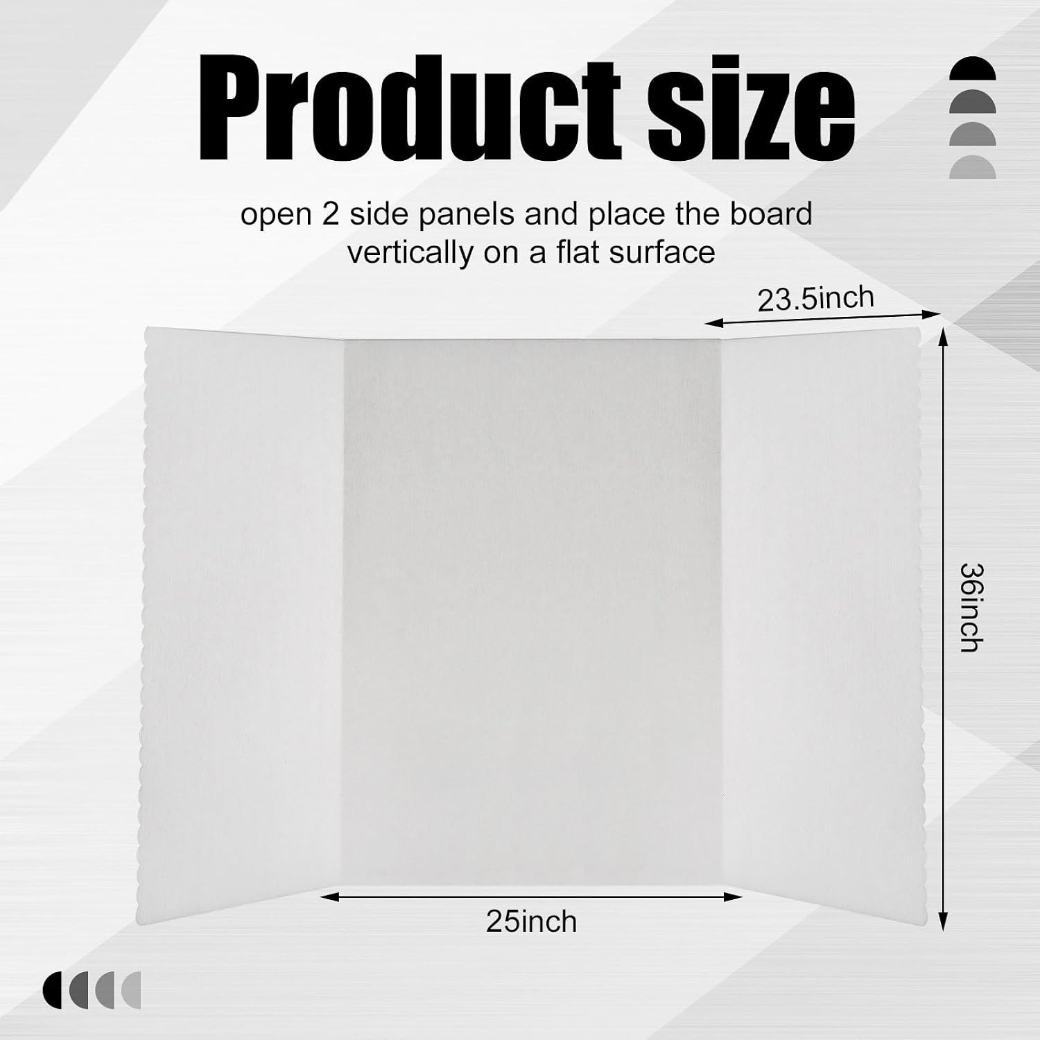 Elegant 72×36 Trifold Poster Board with Storage Bag – Perfect for Presentations