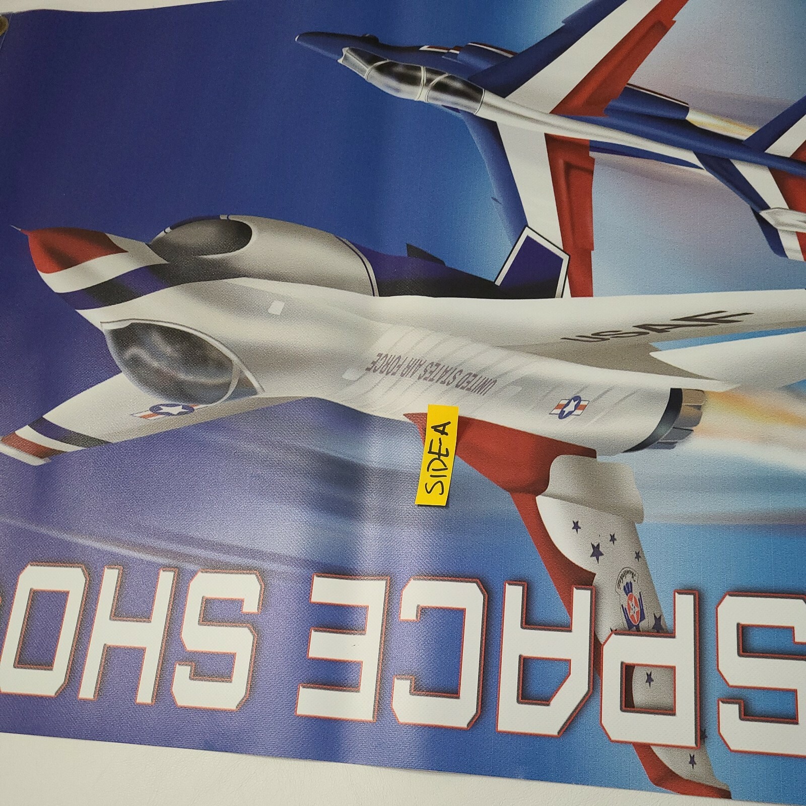 Air & Space Show Military Fighter Jet USAF T BIRD FALCON Vinyl Banner Sign Art A