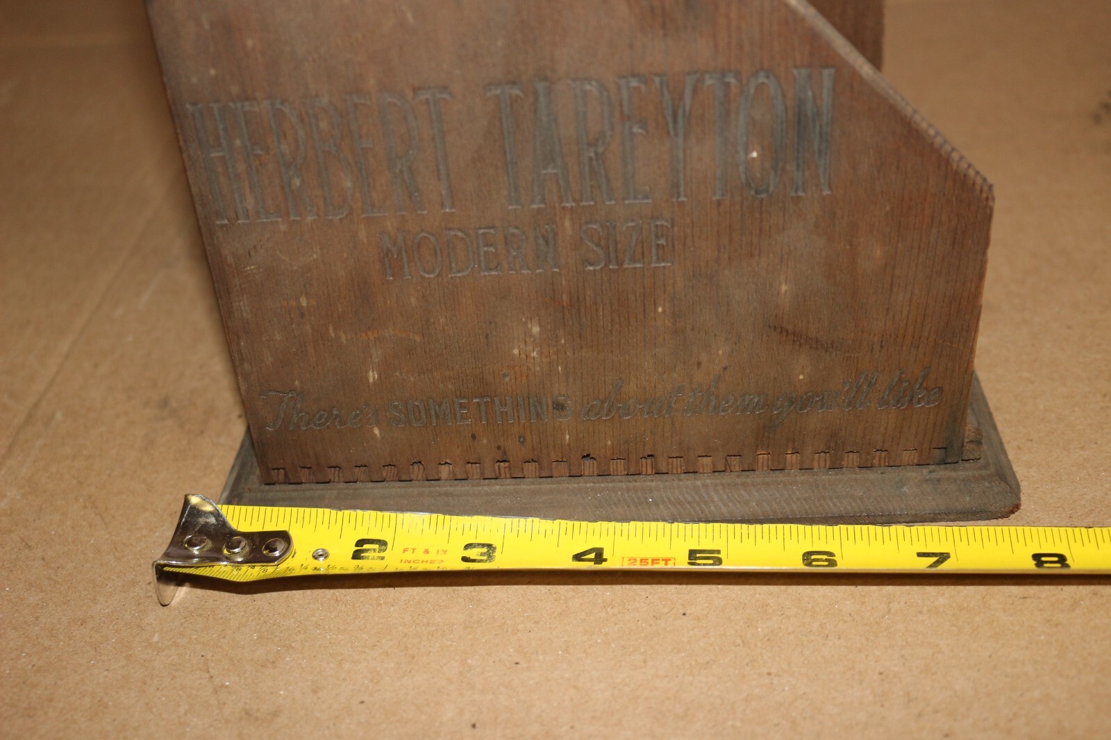 Antique Vintage Pall Mall Herbert Tareyton Cigarettes Wood Store Display Sign