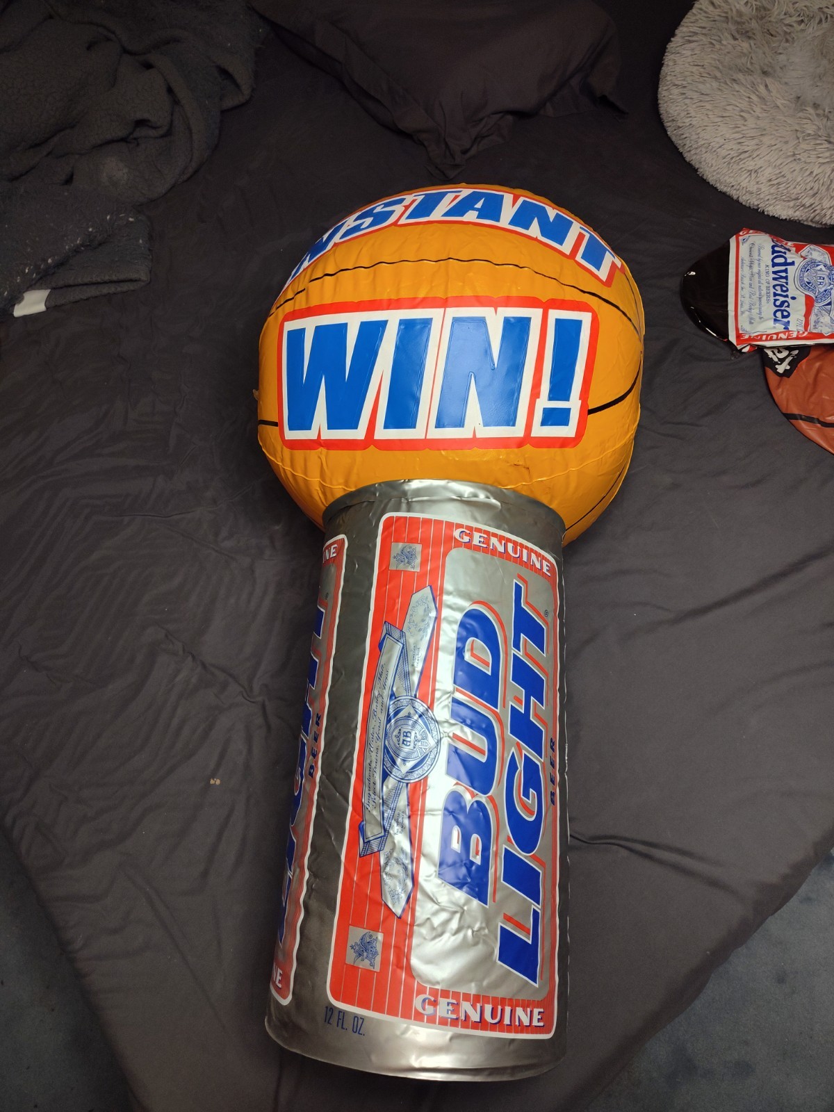 Vintage 1999 Bud Light Inflatable “Instant Win” Basketball Display – Rare