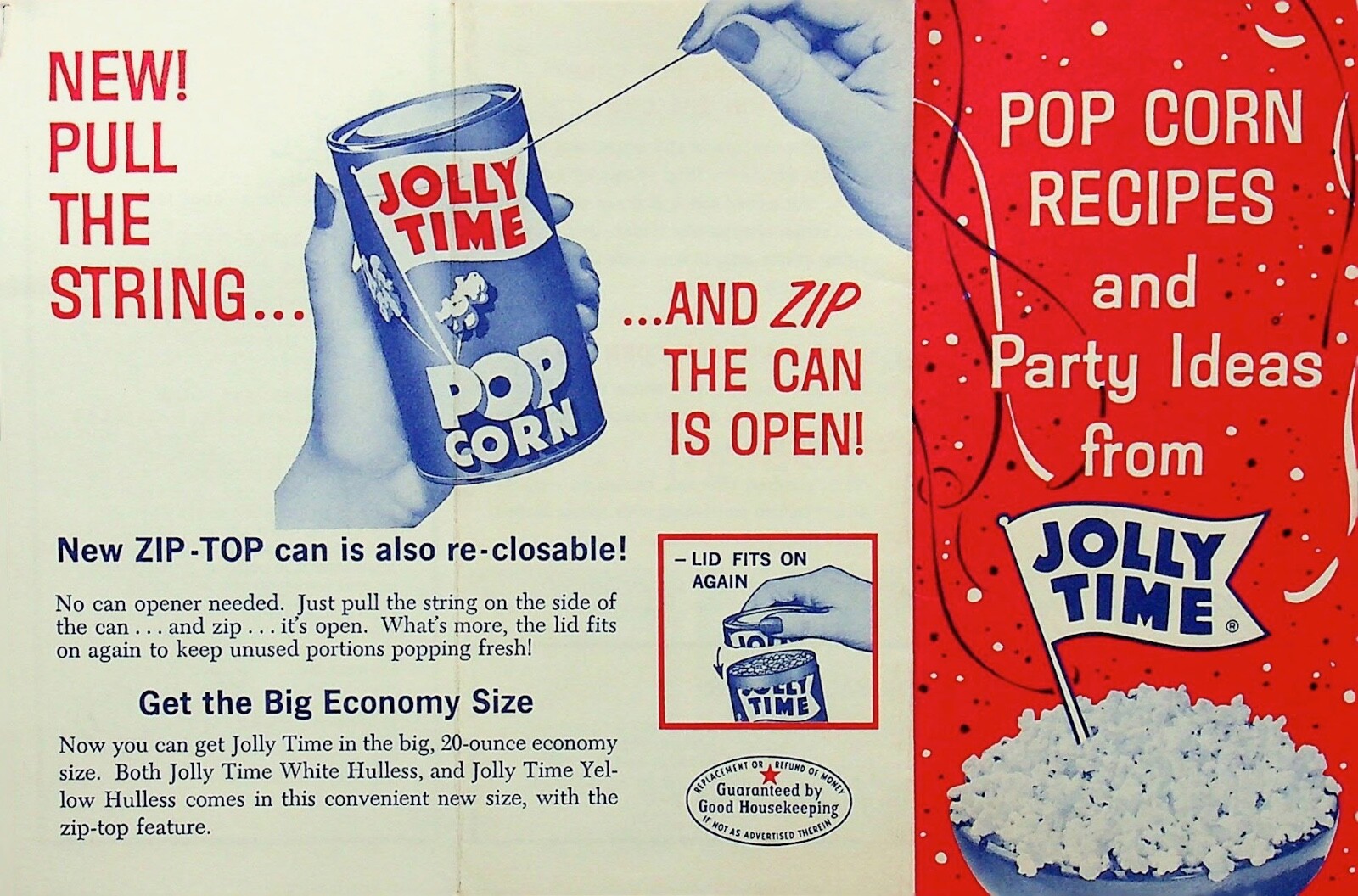 1980 JOLLY TIME BROCHURE FOR ZIPTOP CAN – FF-102