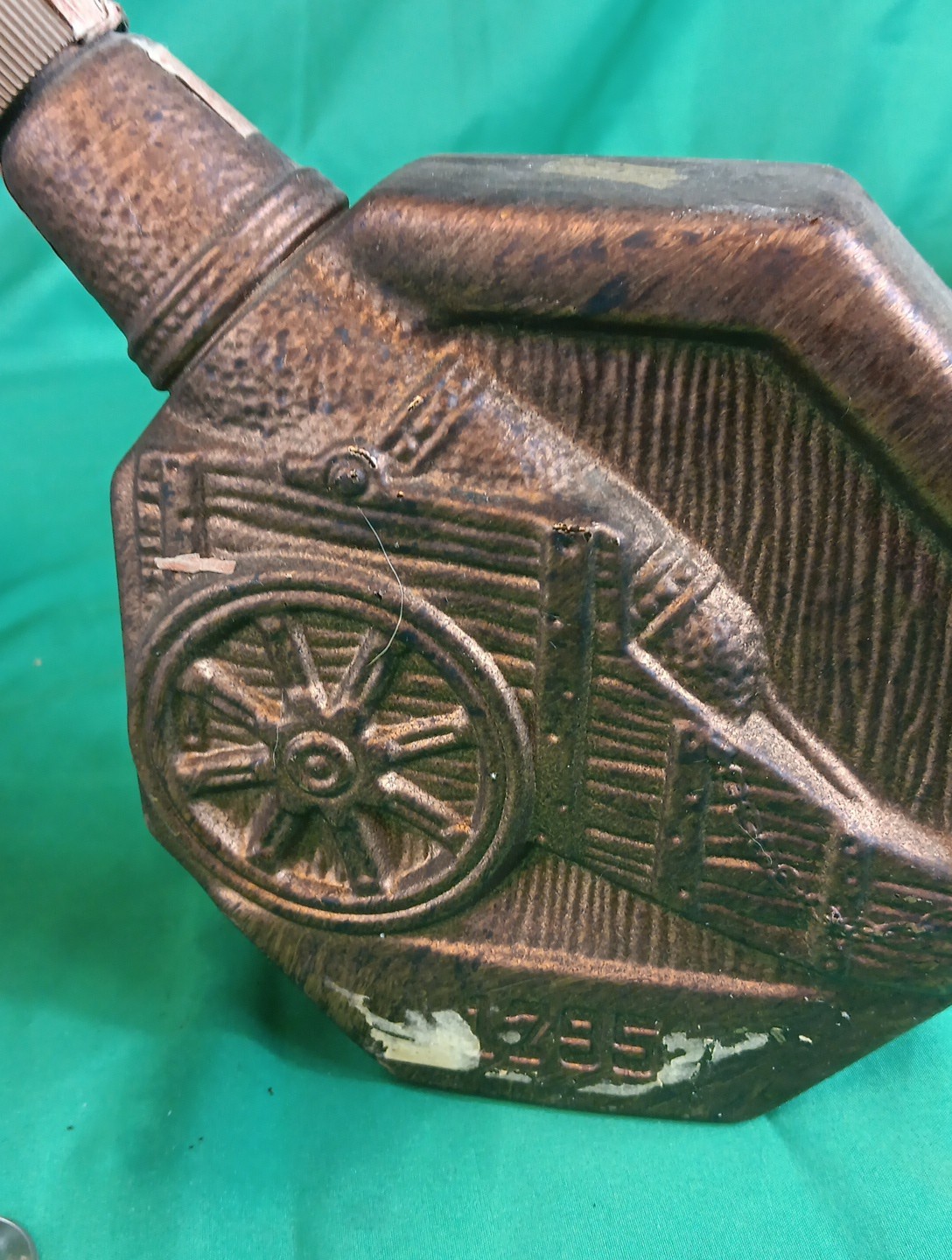 Vintage Coca-Cola Lambertz Music Box Cannon Tin Bottle Display Advertising