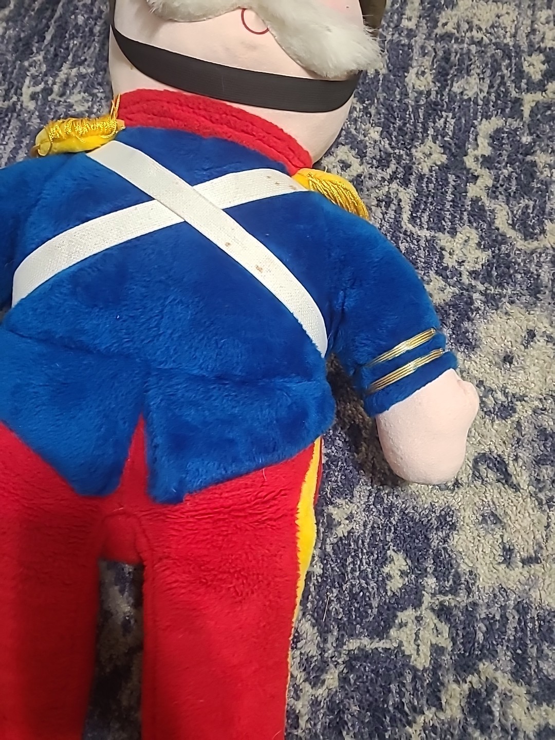 1987 Rare 40” J&B Liquor Christmas Nutcracker Jumbo Plush Display Holiday Decor