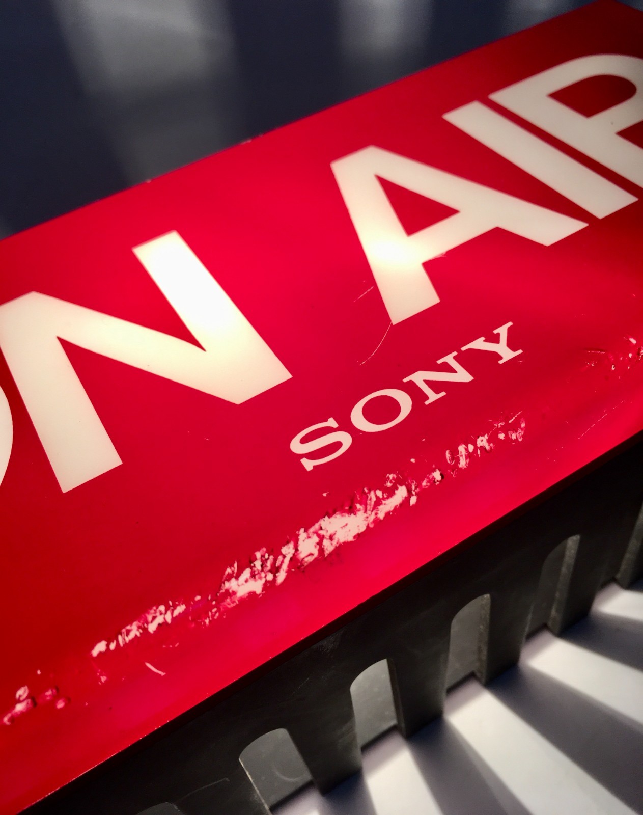 SONY Vintage Electric Store Sign Promotional Display ON AIR RED Light used 100V