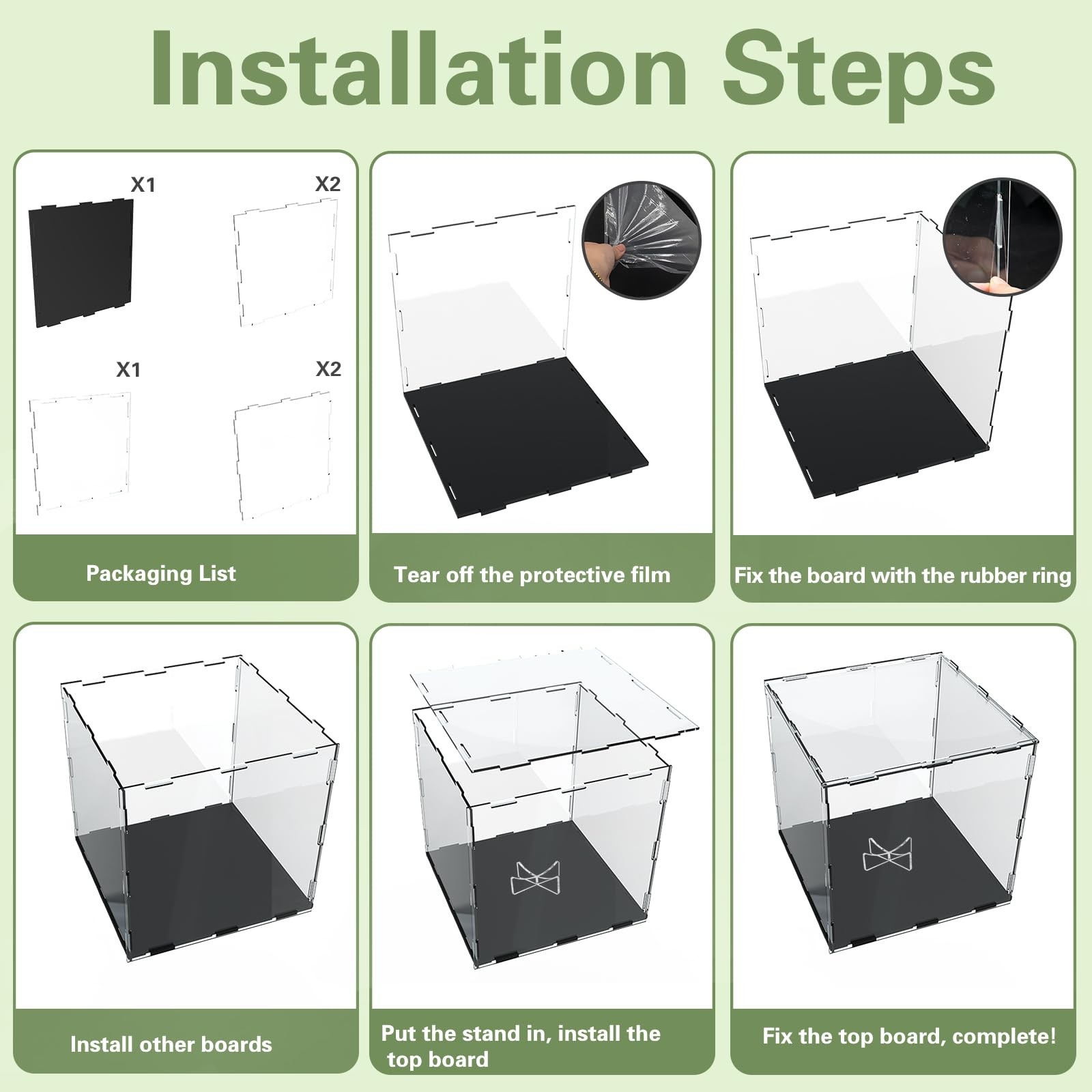 Basketball Display Case, 9.8 x x 11.8 Inch Clear Acrylic Transparent