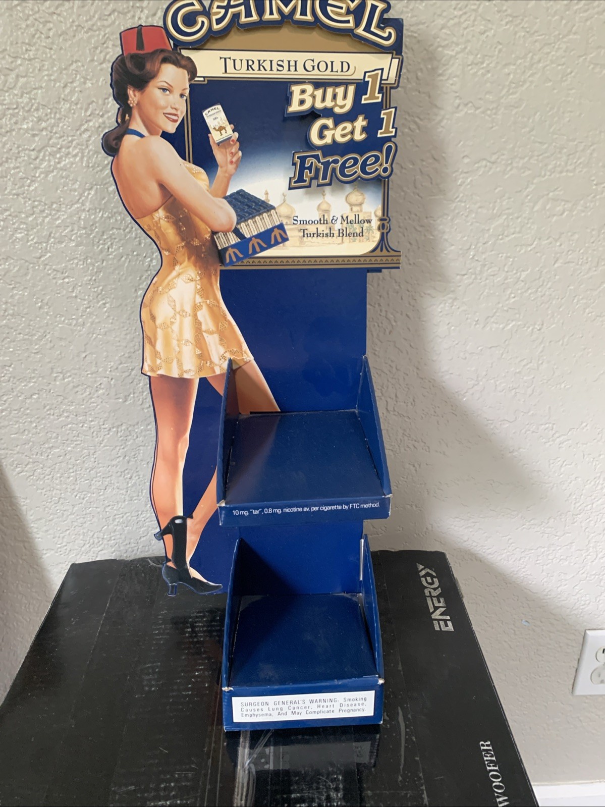 Camel Cigarette Girl Turkish Gold STORE DISPLAY ADVERTISING Case