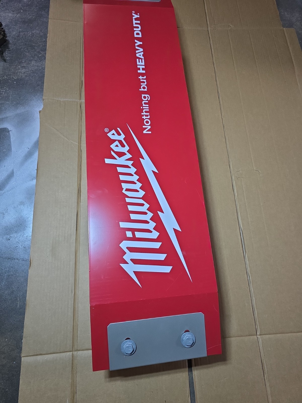 Milwaukee Tools Commercial Steel 4’ X 12” In-Store Display Sign