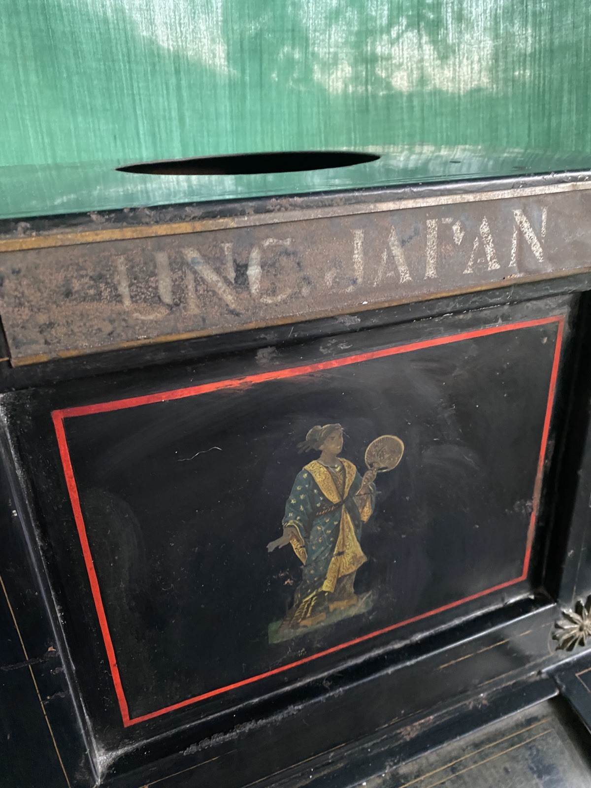 Antique Tea Bin Store Display Japan Large