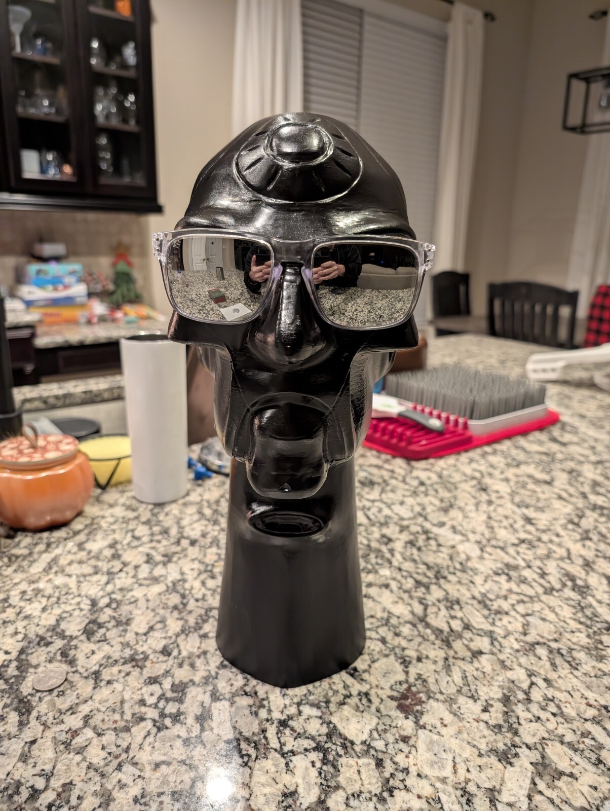 NEW OAKLEY CUSTOM BOB HEAD 3D PRINT SUNGLASSES DISPLAY STAND BLACK LARGE