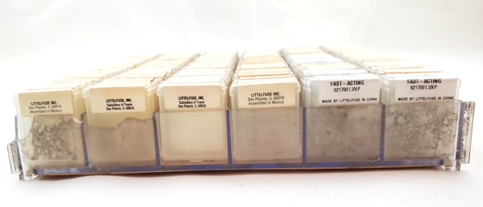 Vintage Littelfuse Fuse Display For Display Only! No Fuses Included! Empty Tins!
