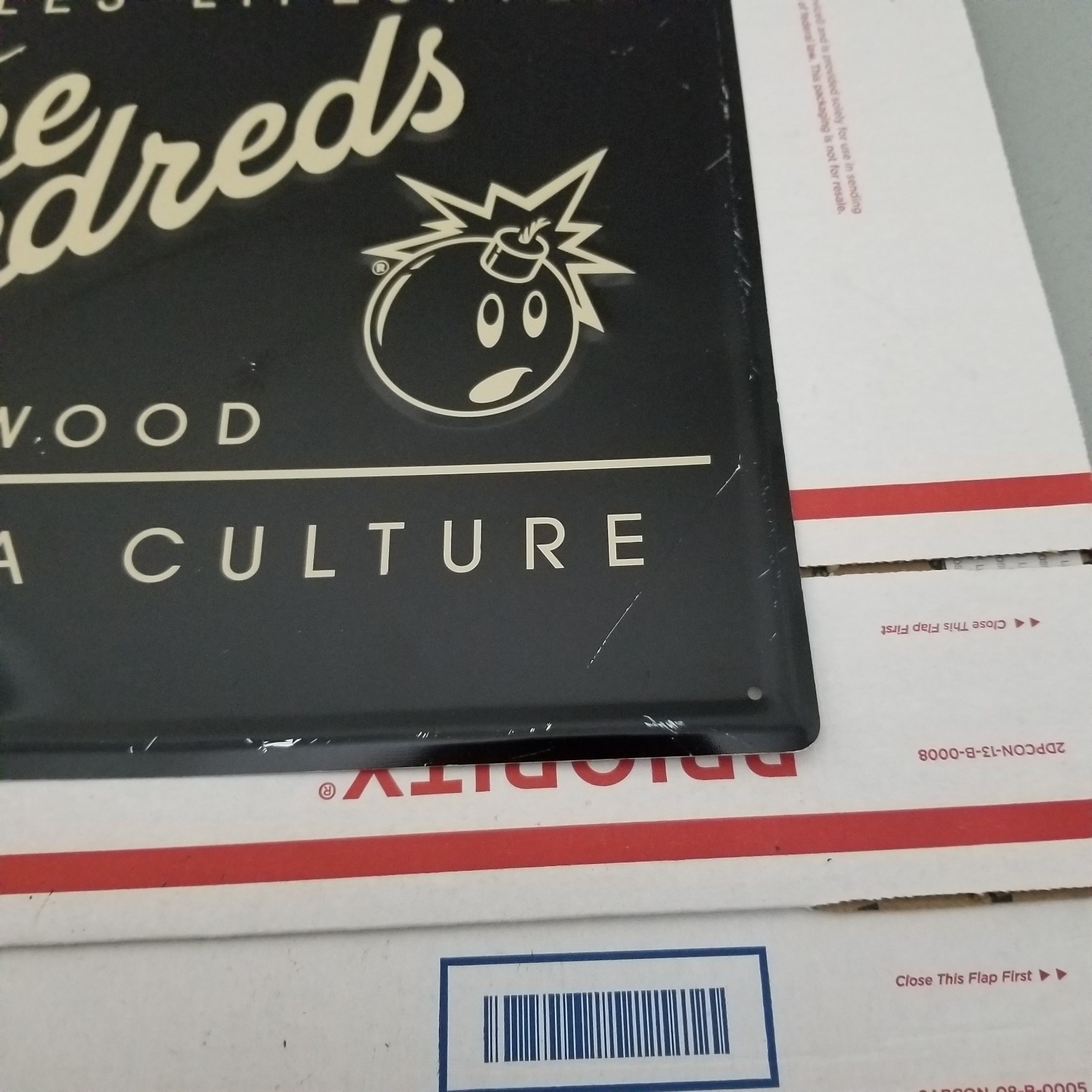 The Hundreds Sign Metal Vintage Los Angeles Skate Store Display Clothing Company
