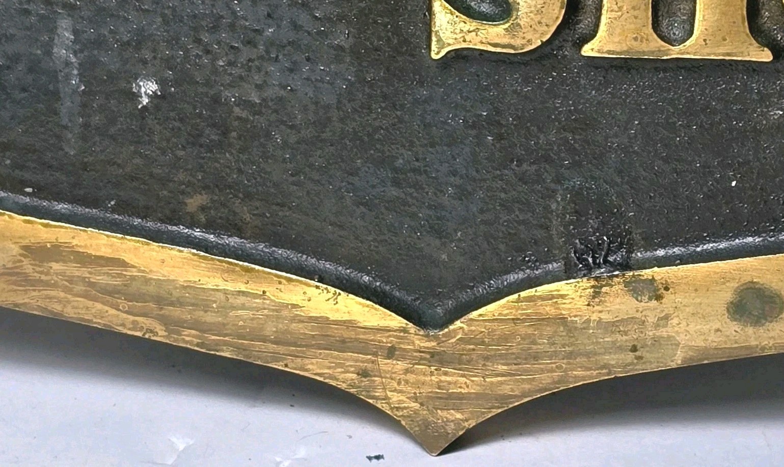 Vintage Bronze Florshein Shoe Advertising Sign American 20th.century