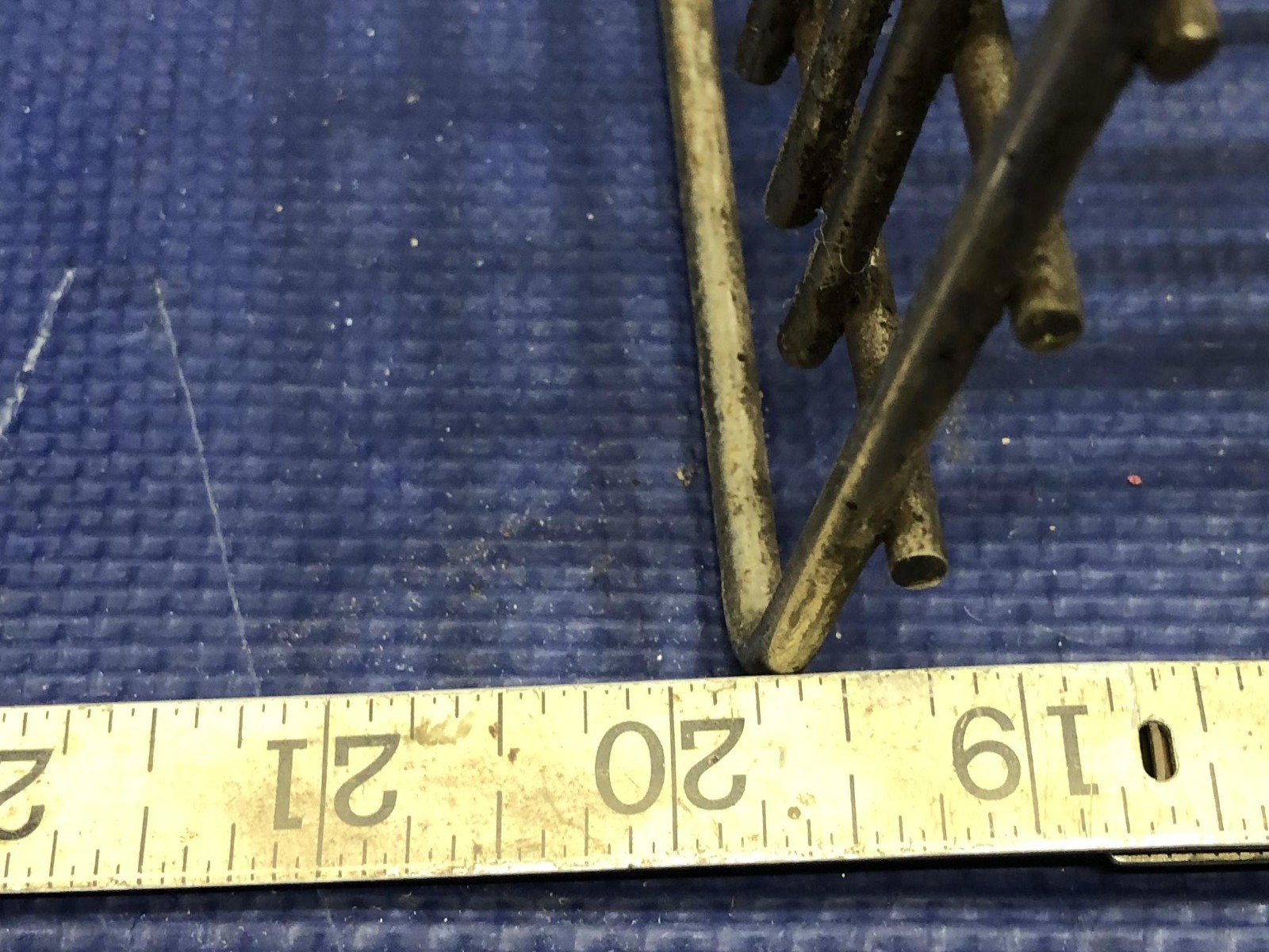 Du Page Stainless Steel Hose Clamps Counter Display Rack vintage sign gas oil