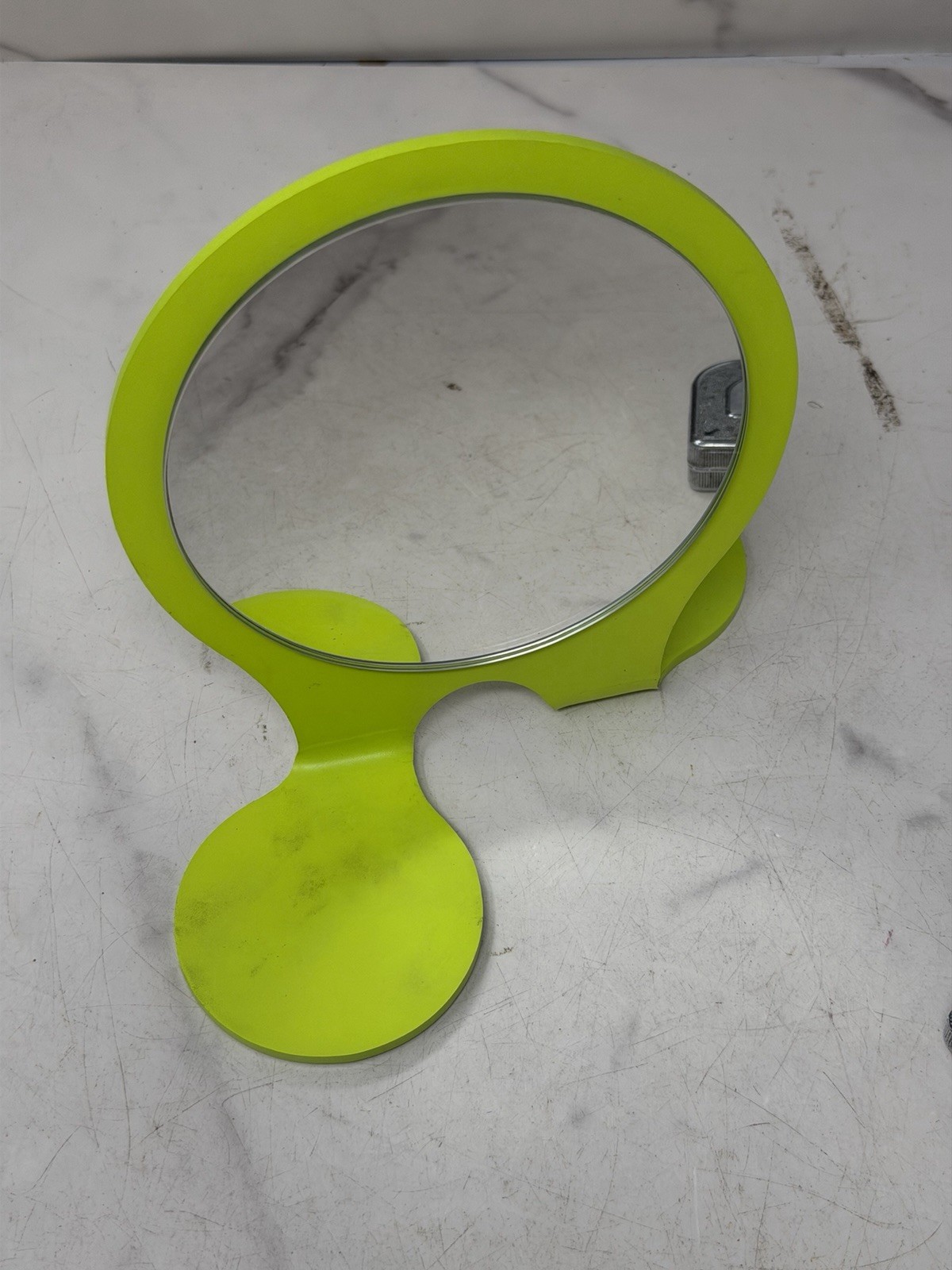 JF Rey Optical Shop Mirror Neon Green Eyewear Display Counter Mirror 90s Vibe