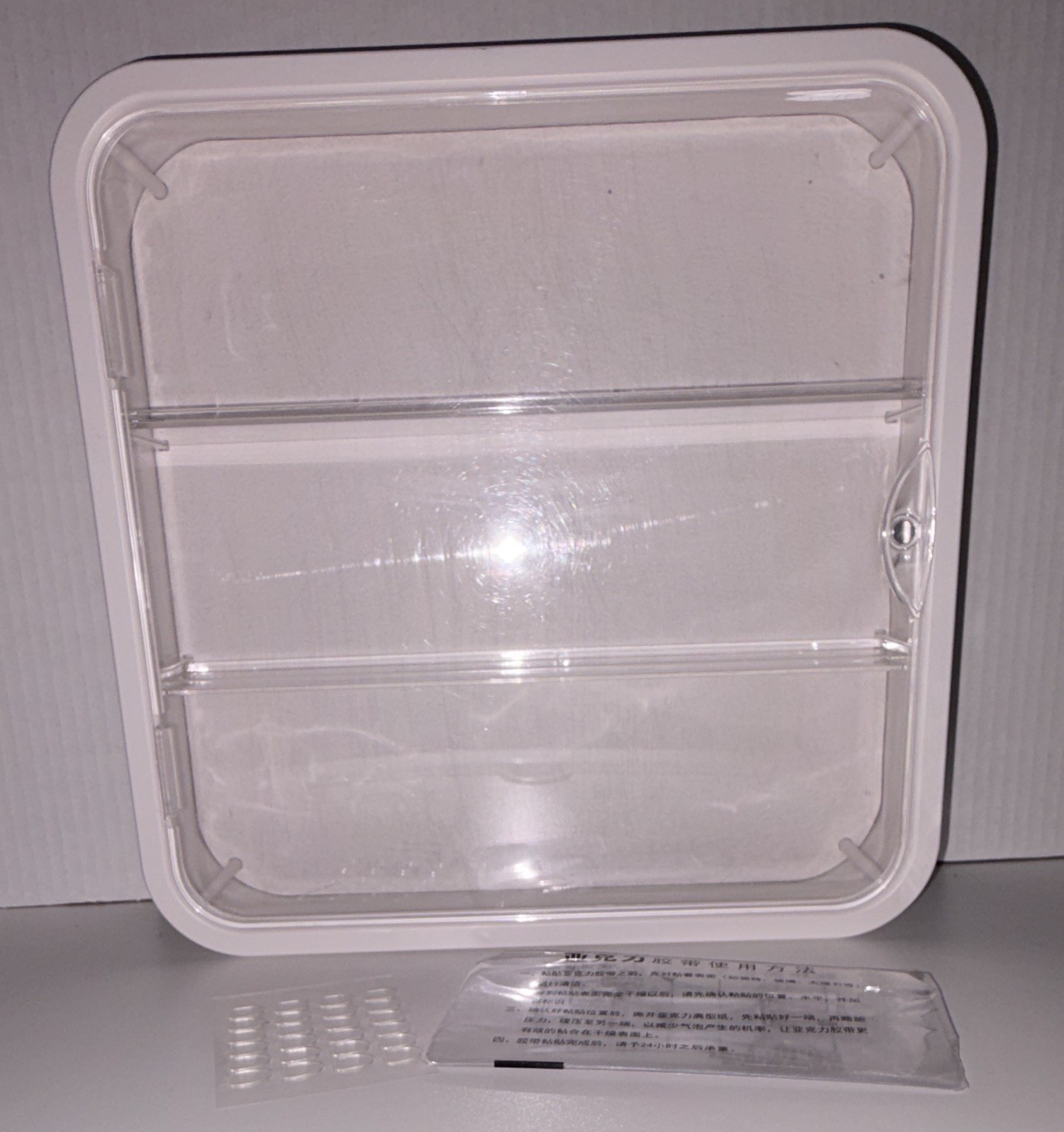 Square Plastic Storage Container w/ Snap Lid