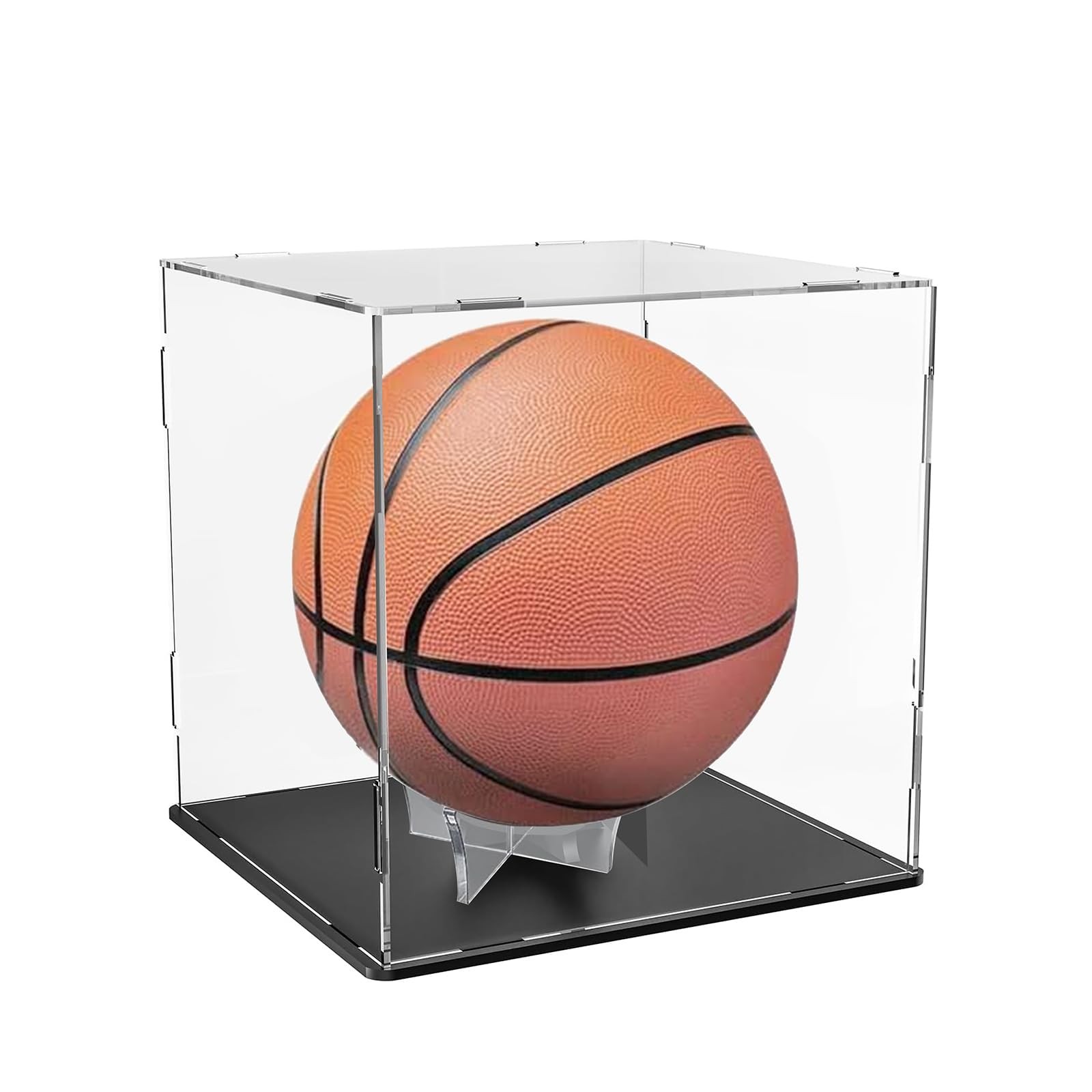 Basketball Display Case, 9.8 x x 11.8 Inch Clear Acrylic Transparent